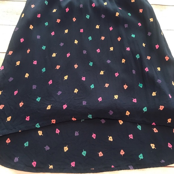 American Eagle Outfitters Cold Shoulder Leaf Midi Dress Size Small - Picture 9 of 13